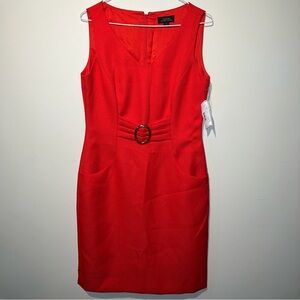 Tahari Arthur S. Levine Red Sleeveless